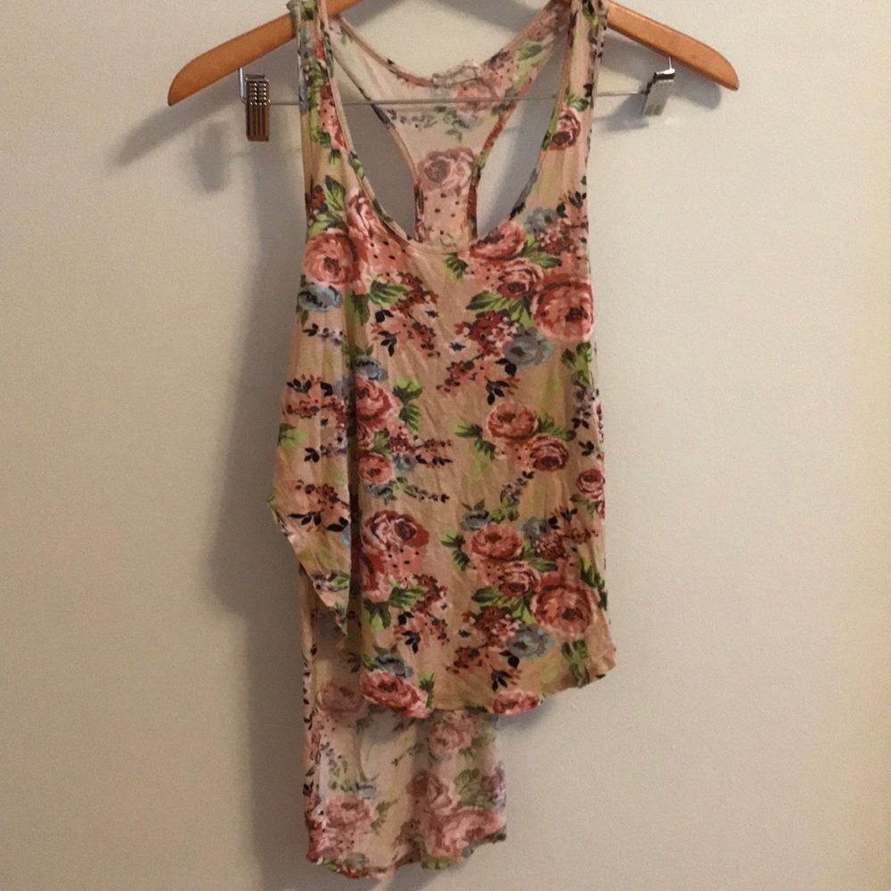 La hearts flowy tank